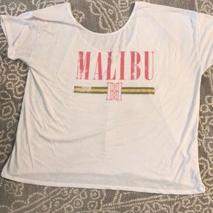 ASOS Curve - Off the shoulder Malibu tee - white